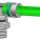 Structure of PNEUFLEX's 316 Stainless Steel Push to Connect Fittings