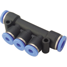 Push to Connect Fittings - PK Union Branch for Metric Tubing