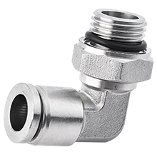 316 Stainless Steel Push to Connect Fittings, SPL-G Male Elbow Swivel, BSPP, G Thread 