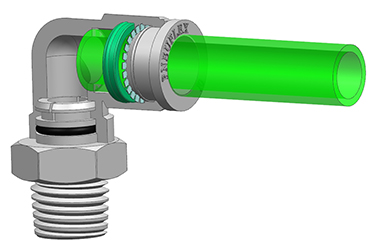 Structure of PNEUFLEX's 316 Stainless Steel Push to Connect Fittings 