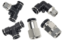 Composite Push to Connect Fittings for Inch (Imperial) Tubing, UNF, UNC, NPT Thread