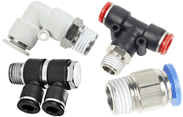 Composite Push to Connect Fittings for Inch (Imperial) Tubing, PT, R, BSPT Thread