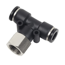 Push to Connect Fittings for Metric Tube NPT Thread Female Branch Tee 