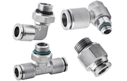 Stainless Steel Push to Connect Fittings for Metric Tubing, BSPP, G Thread