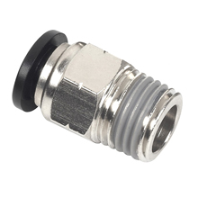 3/8" BSP  Pneumatic Push Fitting Male Straight Connector Nickel Plated 10 mm 