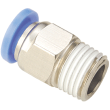 1/2" OD Tube Plug Connector Pneumatic Push to Connect Fitting