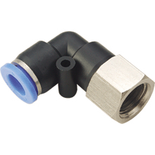 4mm Tubing M5 Female Thread Elbow, Push in Fitting