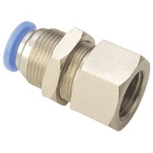 Metric Female Bulkhead Connector, Metric Push to Connect Fitting Metric Female Bulkhead Connector, Metric Push to Connect Fitting