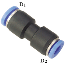 Metric Push to Connect Fitting, Union Straight Reducer Metric Push to Connect Fitting, Union Straight Reducer